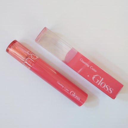 グラスティングカラーグロス 10 APRICOT SPARKLE (アプリコットスパークル)/rom&nd/リップグロスの画像