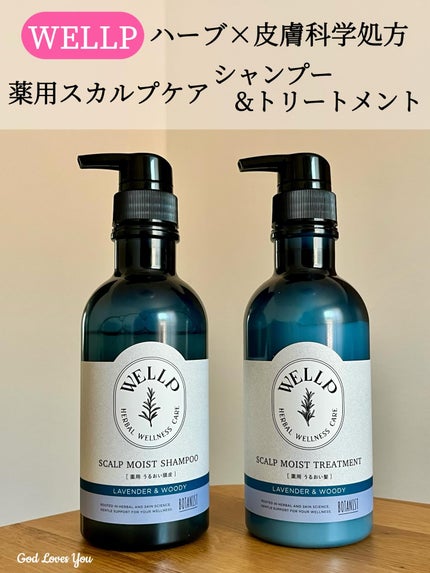 薬用スカルプケアシャンプー/トリートメント モイスト/WELLP/市販シャンプーを使ったクチコミ(1枚目)