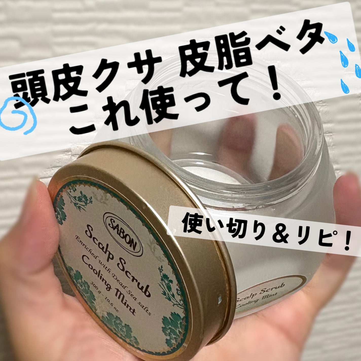 ヘッドスクラブ リフレッシング(ミント)/SABON/ヘッドスクラブを使ったクチコミ(1枚目)