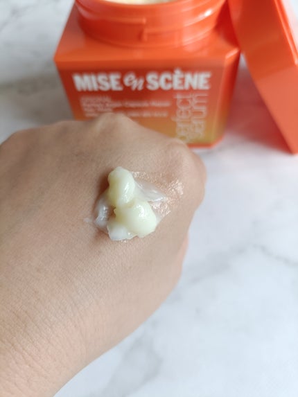 miseenscene パーフェクトアルガンカプセルリペアヘアマスクのクチコミ「メガ割購入品!
ミジャンセンのセラムが気に入りすぎて、同じラインのヘアマスクを買ってみた
マ.....」(3枚目)