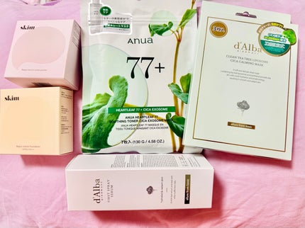 skim ルポ セラム ルースパウダーのクチコミ「ロフト購入品
#dalba
#anua
#skim
どれも良かったのでリピート♻️です..」(1枚目)