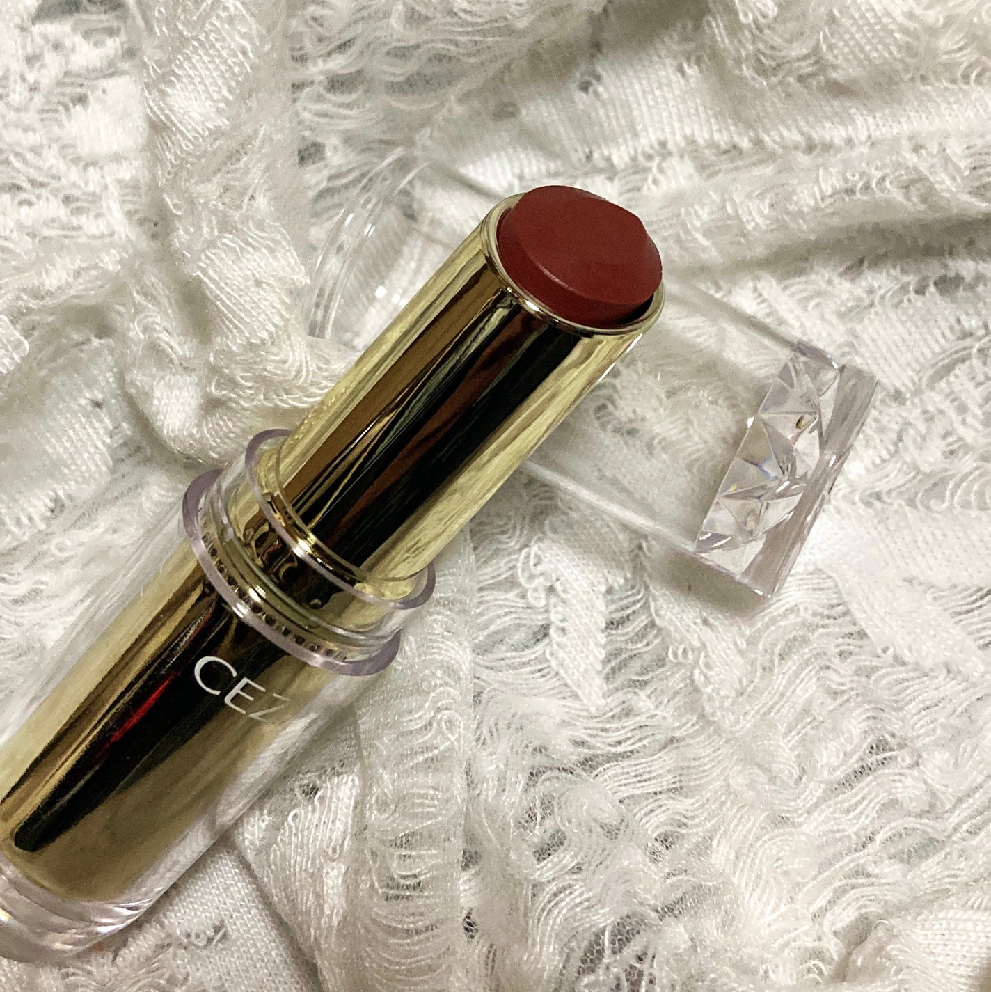 ラスティンググロスリップ/CEZANNE/口紅を使ったクチコミ(2枚目)