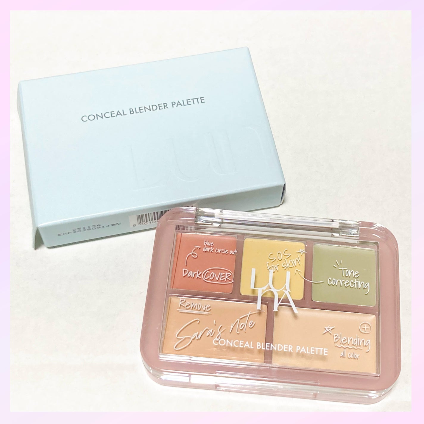 コンシールブレンダーパレット/LUNA/パレットコンシーラーを使ったクチコミ(2枚目)