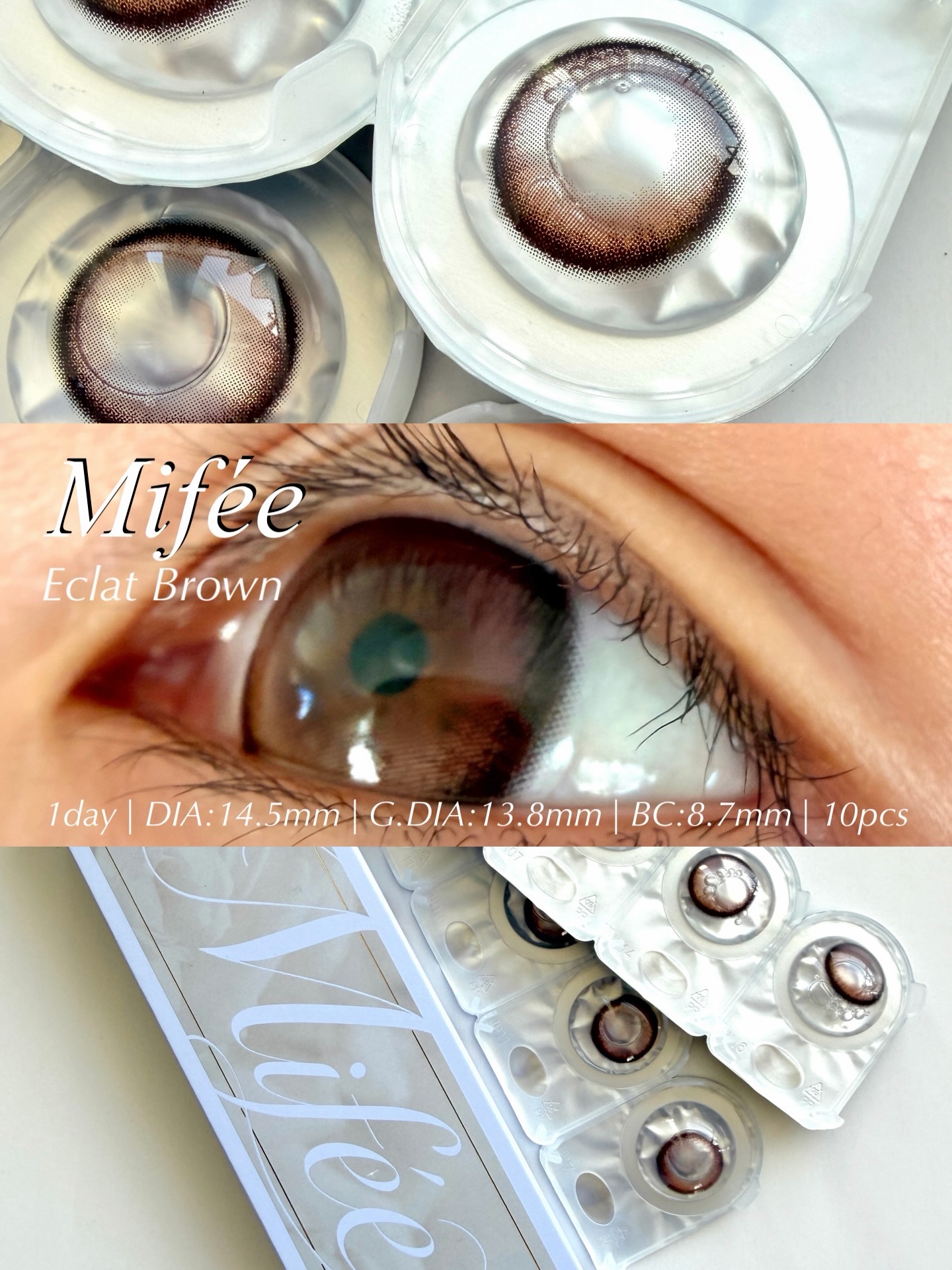 Mifée 1day/Mifée/ワンデー（１DAY）カラコンを使ったクチコミ（1枚目）