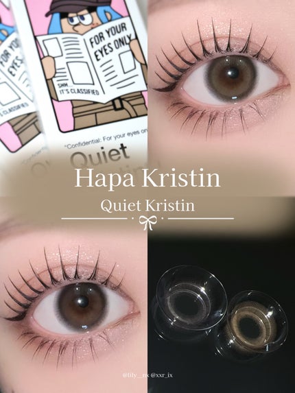 QuietKristin 1day/Hapa kristin/ワンデー(1DAY)カラコンを使ったクチコミ(1枚目)
