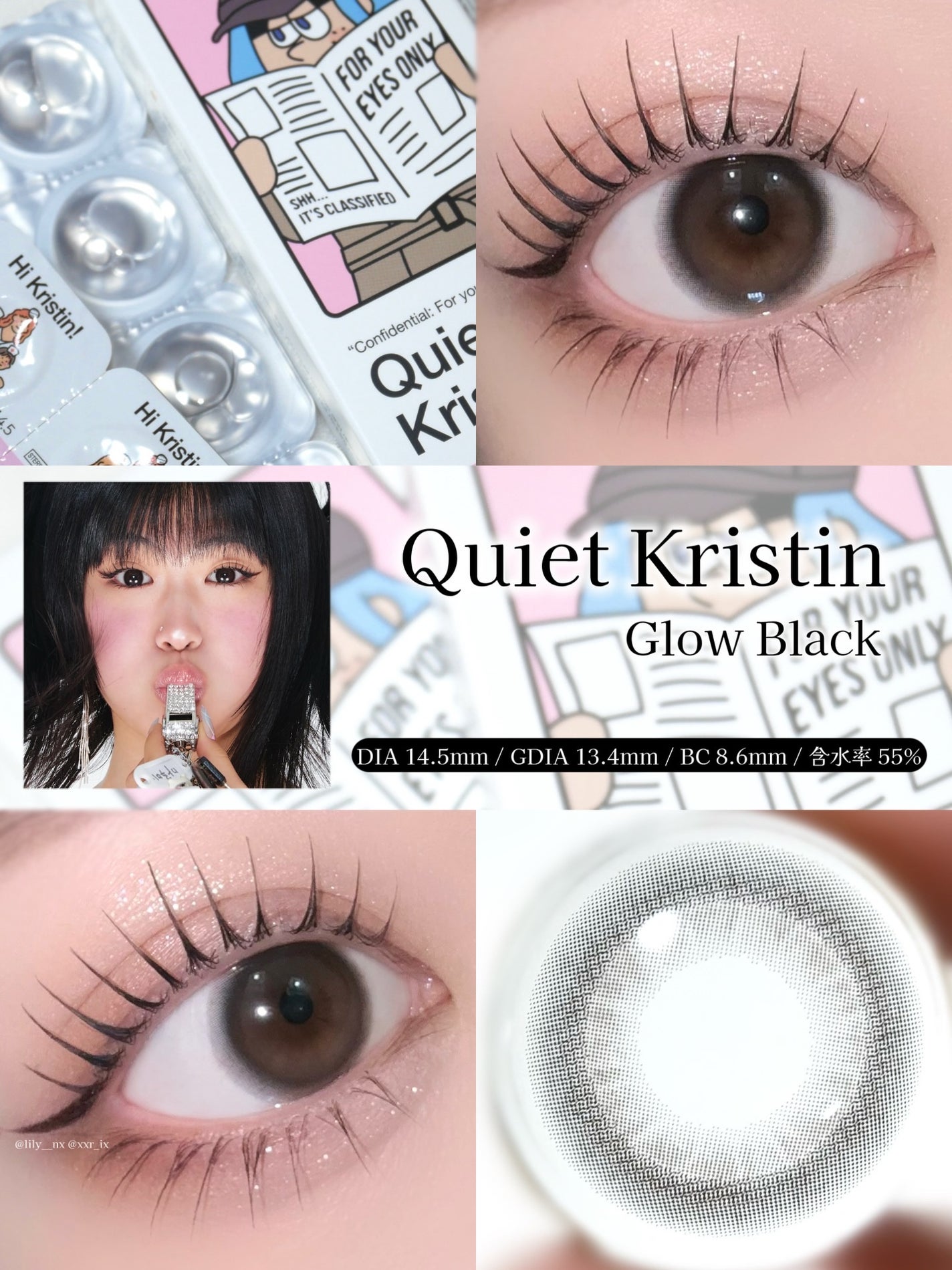 QuietKristin 1day/Hapa kristin/ワンデー(1DAY)カラコンを使ったクチコミ(3枚目)