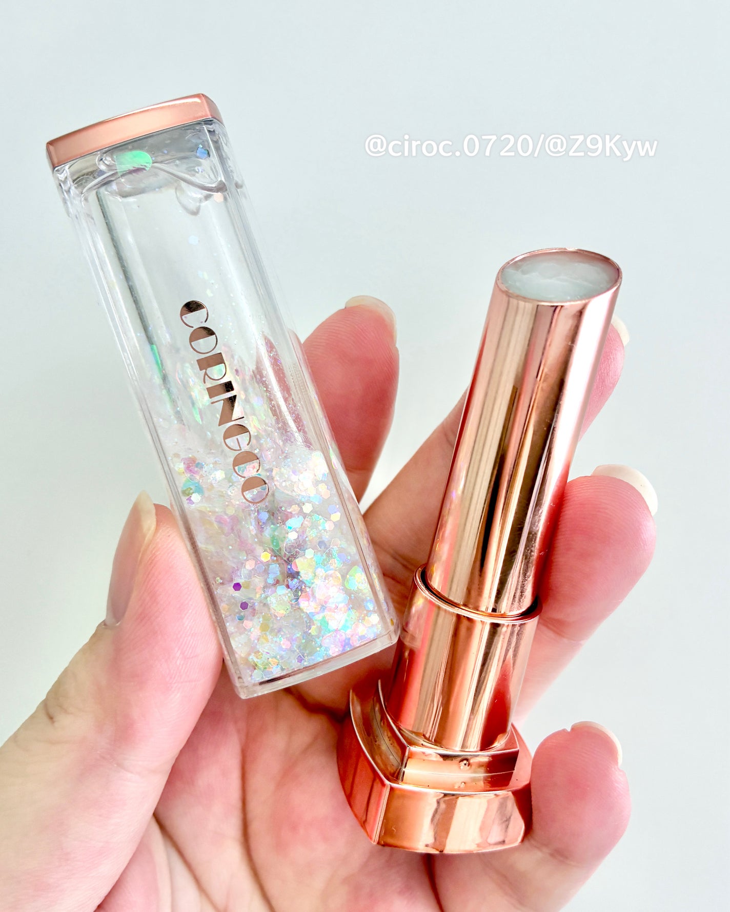 シャララスノーボールリップバーム/CORINGCO/口紅を使ったクチコミ(2枚目)