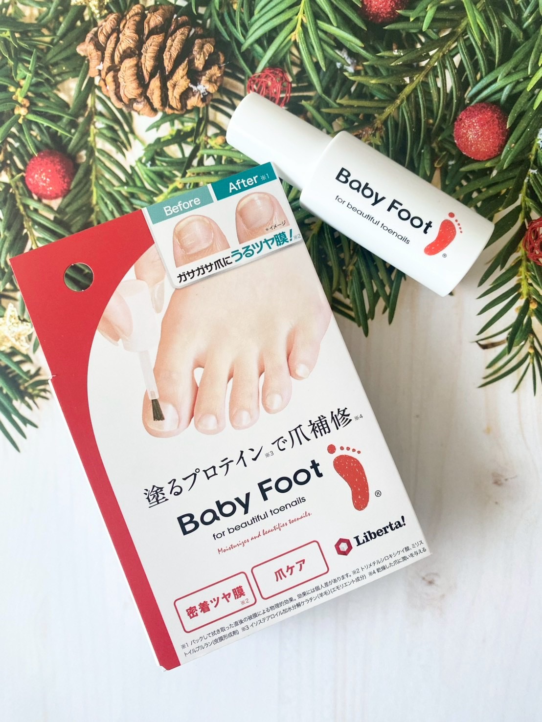 ベビーフット 足爪プロティンパック/ベビーフット/レッグ・フットケアを使ったクチコミ（1枚目）