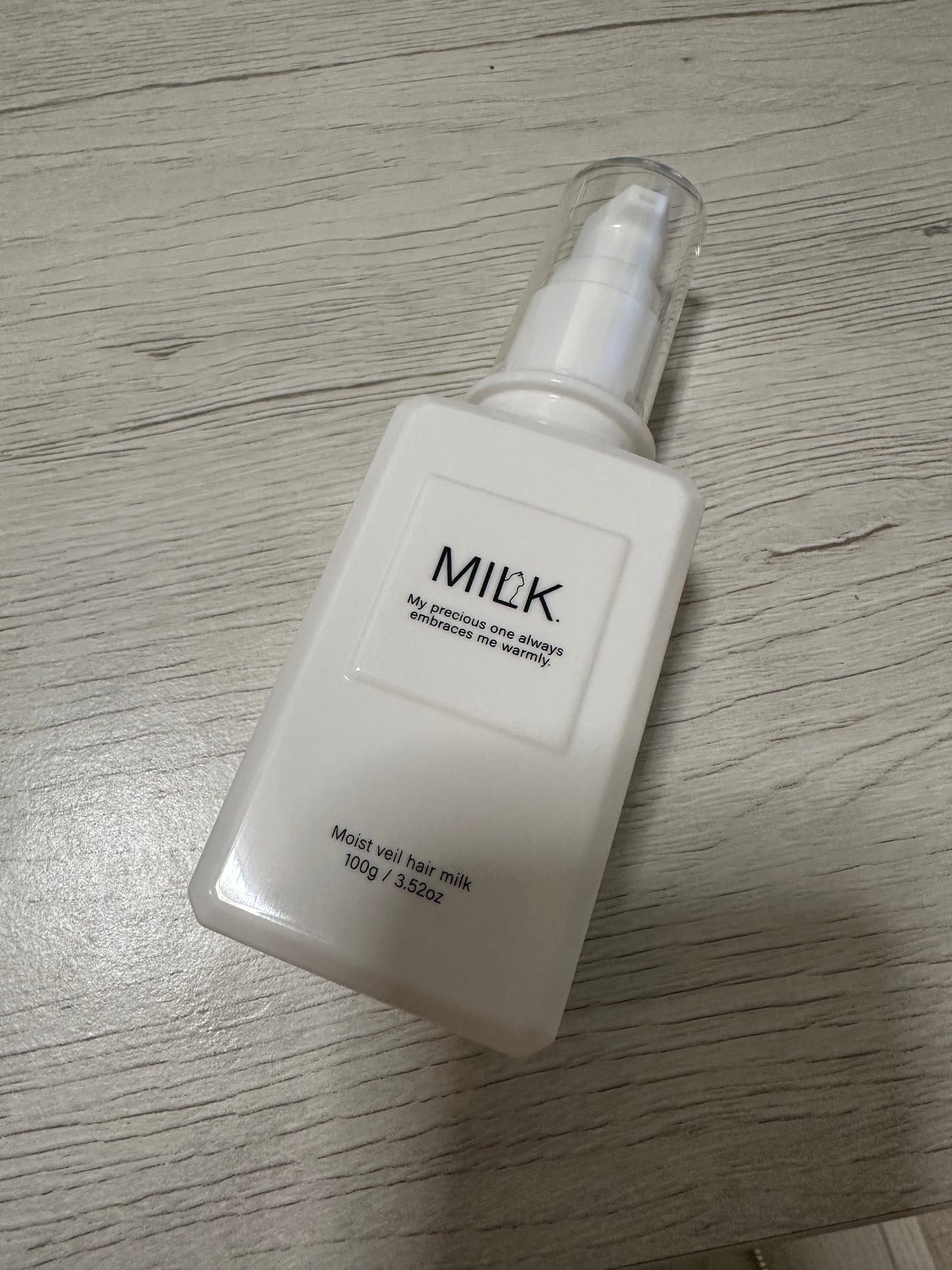 モイストヴェール ヘアミルク<無香料>/MILK./ヘアミルクを使ったクチコミ(1枚目)