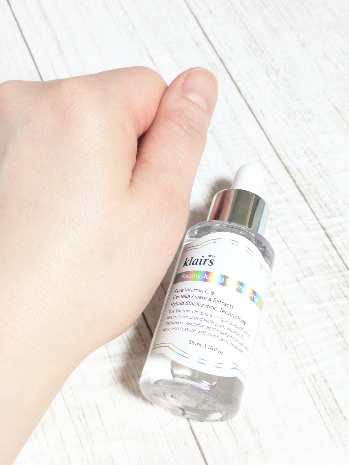 フレッシュリージュースドビタミンドロップ(35ml)/Klairs/美容液を使ったクチコミ(3枚目)