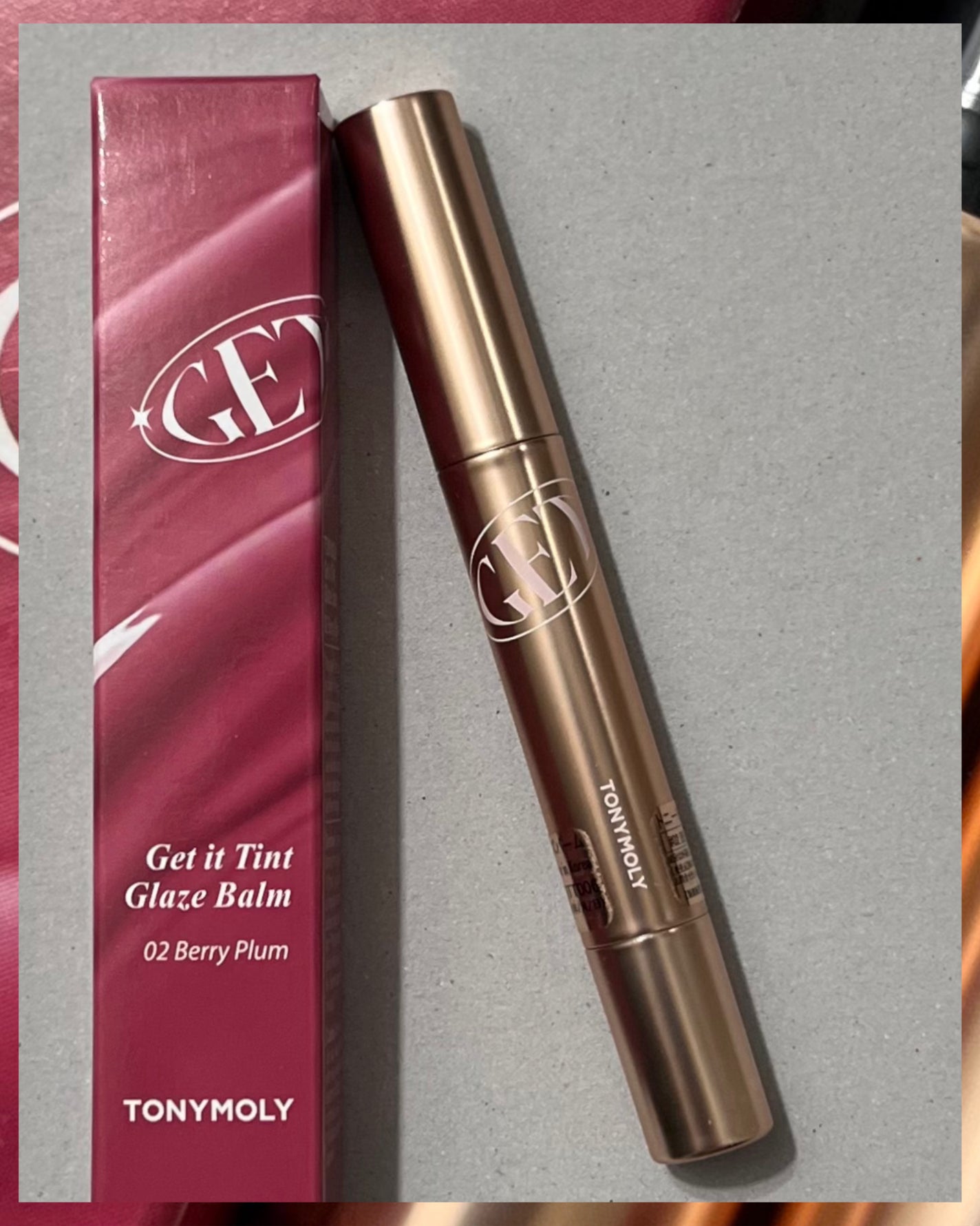 ゲットイットティントグレーズバーム/TONYMOLY/リップティントを使ったクチコミ(4枚目)