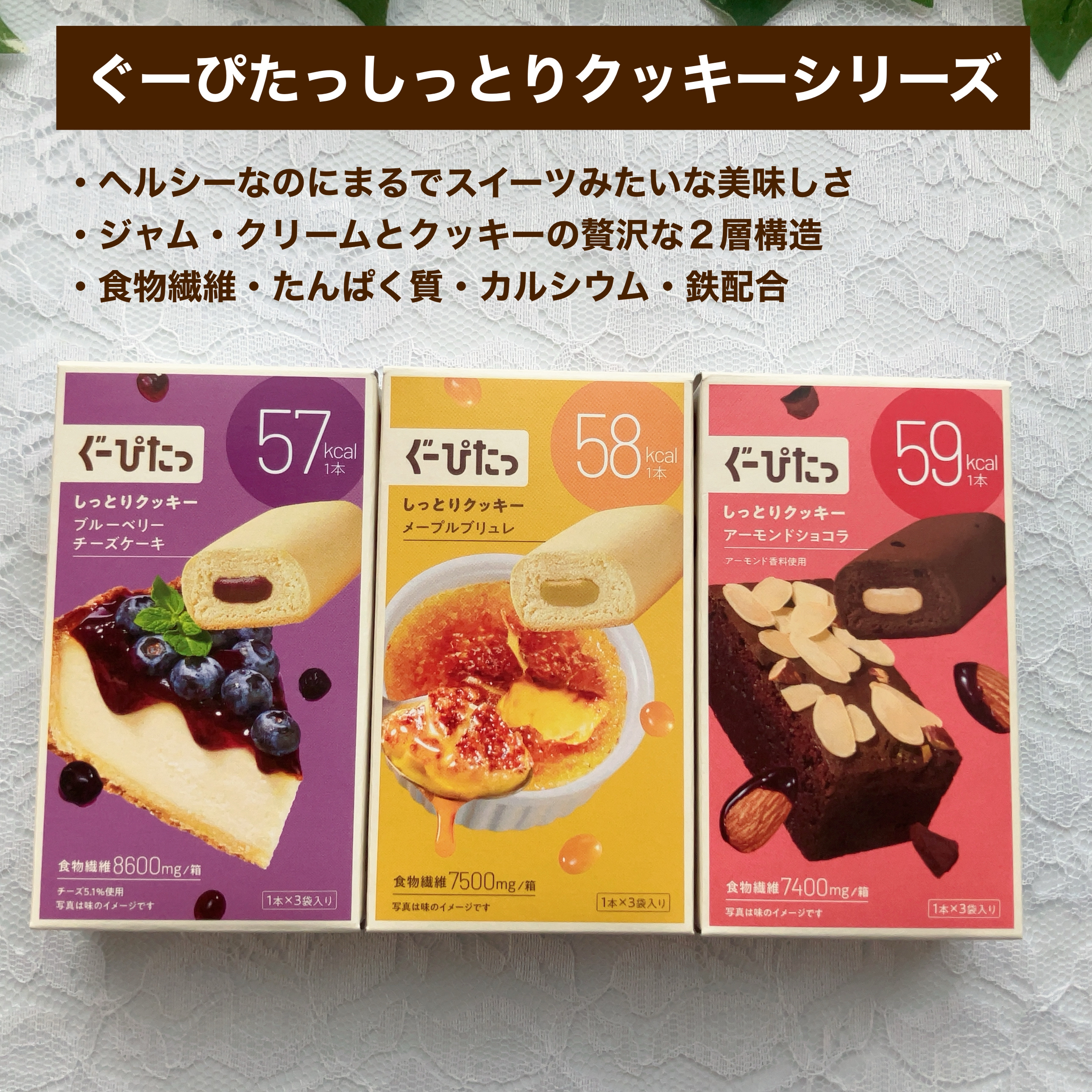 ぐーぴたっ しっとりクッキー /ナリスアップ/バランス栄養食を使ったクチコミ（3枚目）