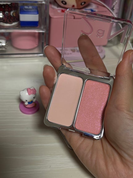 デュアルチーク 【新】11 ジューシーピーチ/2aN/パウダーチークを使ったクチコミ(2枚目)