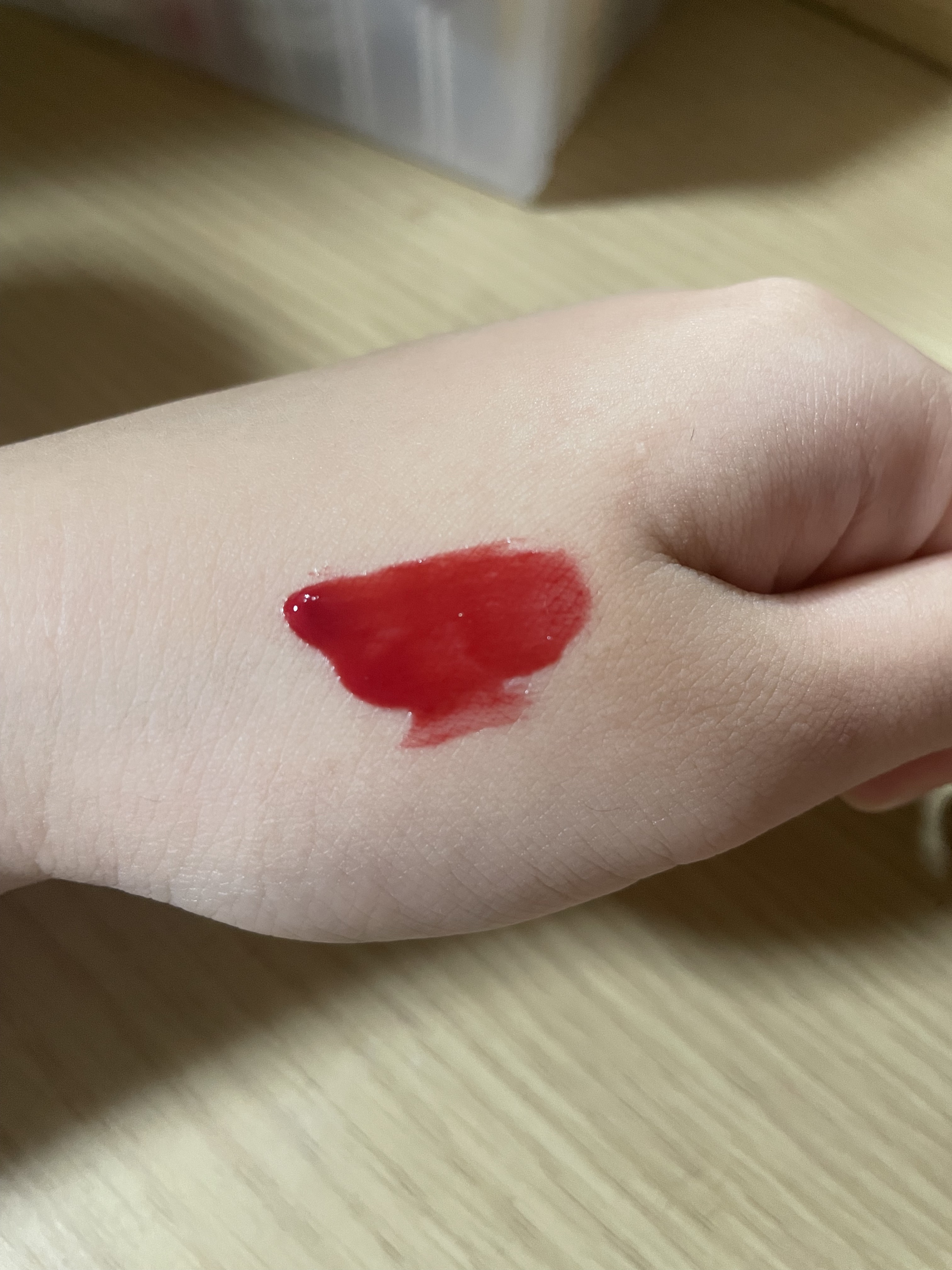 ウォーターリズムグロウティント 18 CHERRID（ミニ）/TIRTIR(ティルティル)/リップティントを使ったクチコミ（3枚目）