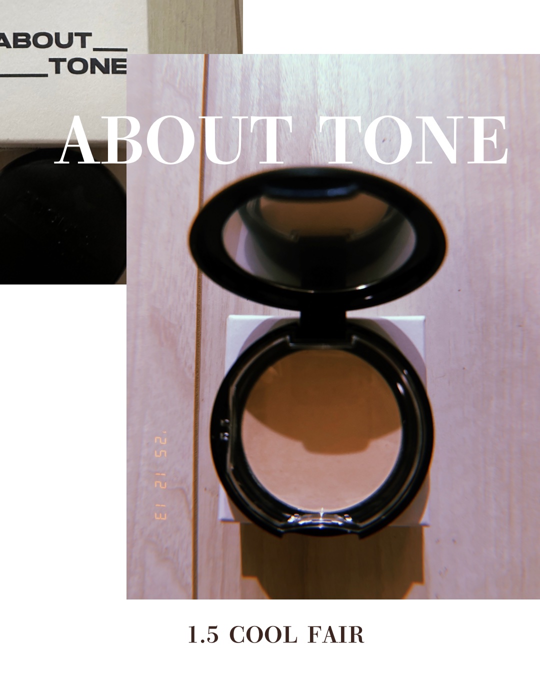 ブラーパウダーパクト 1.5 クールフェア/ABOUT TONE/プレストパウダーを使ったクチコミ（1枚目）