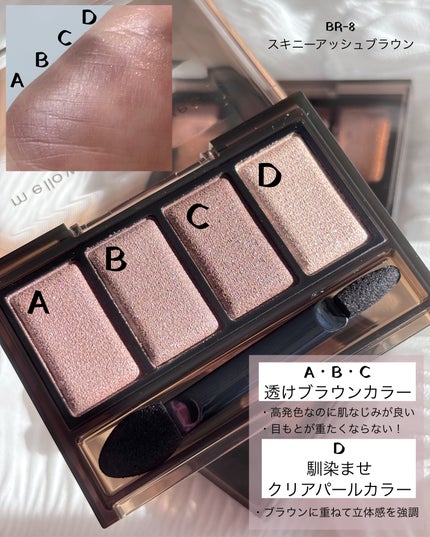 ケイト メロウブラウンアイズ/KATE/アイシャドウパレットを使ったクチコミ(4枚目)