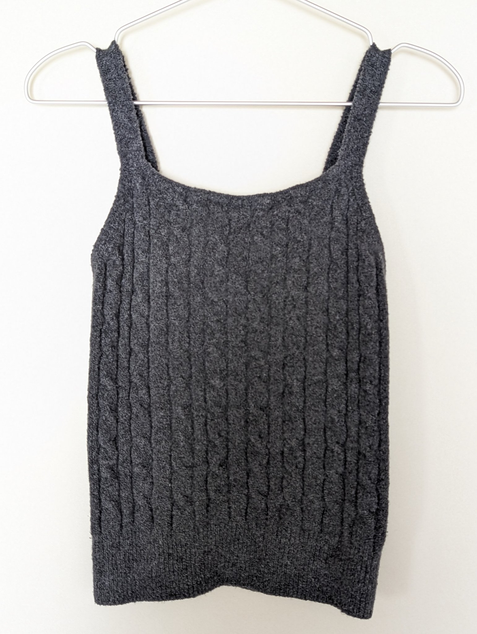 コットン混もこもこニットキャミソール/無印良品/その他を使ったクチコミ（1枚目）