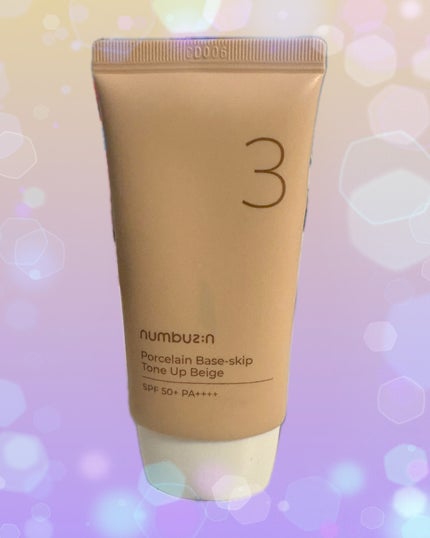 3番 ノーファンデ陶器肌トーンアップクリーム/numbuzin/化粧下地を使ったクチコミ(1枚目)
