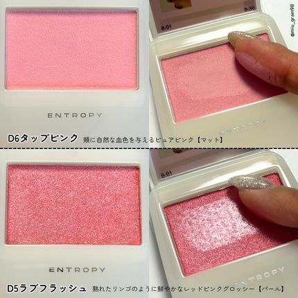 スライドアップドウチーク/ENTROPY/ジェル・クリームチークを使ったクチコミ(3枚目)