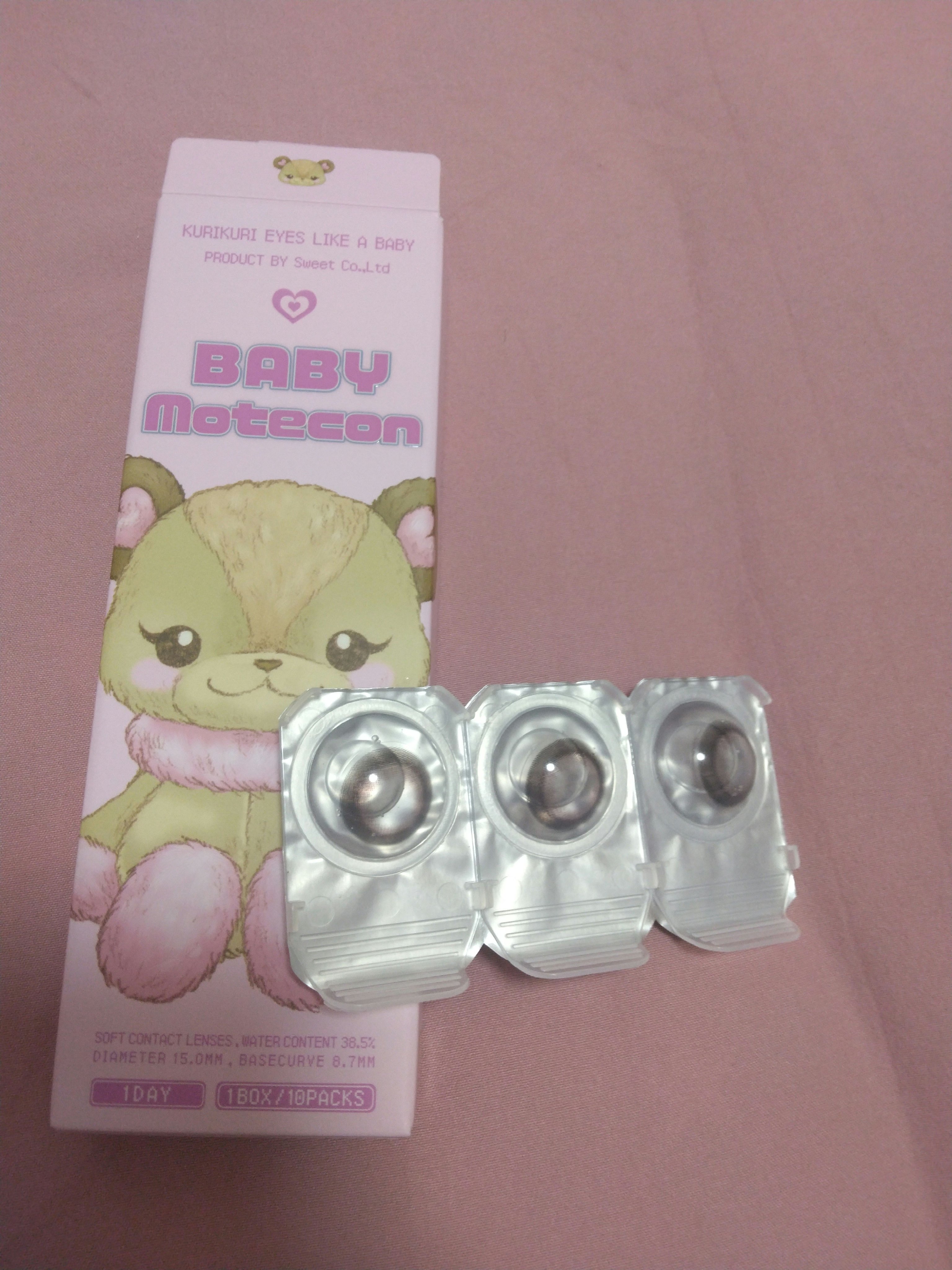 ベイビーモテコン ベイビーベイビー/モテコン/カラーコンタクトレンズを使ったクチコミ（2枚目）