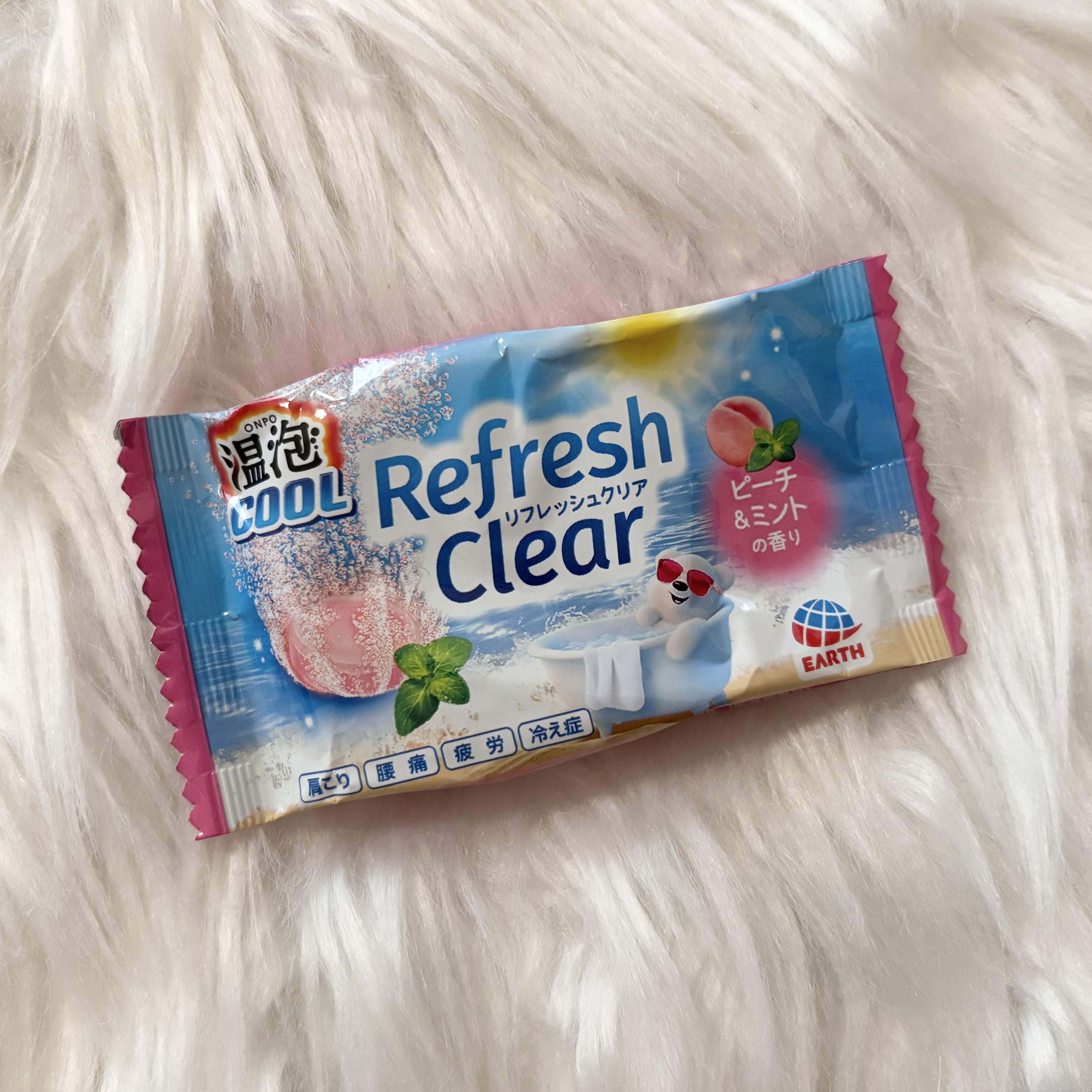 🩷温泡：温泡 リフレッシュクリア

Point
☑︎お湯の香り：ピーチ&ミントの香り
☑︎お湯の色：スイートピンクの湯色

#乾燥シーズンの肌管理 