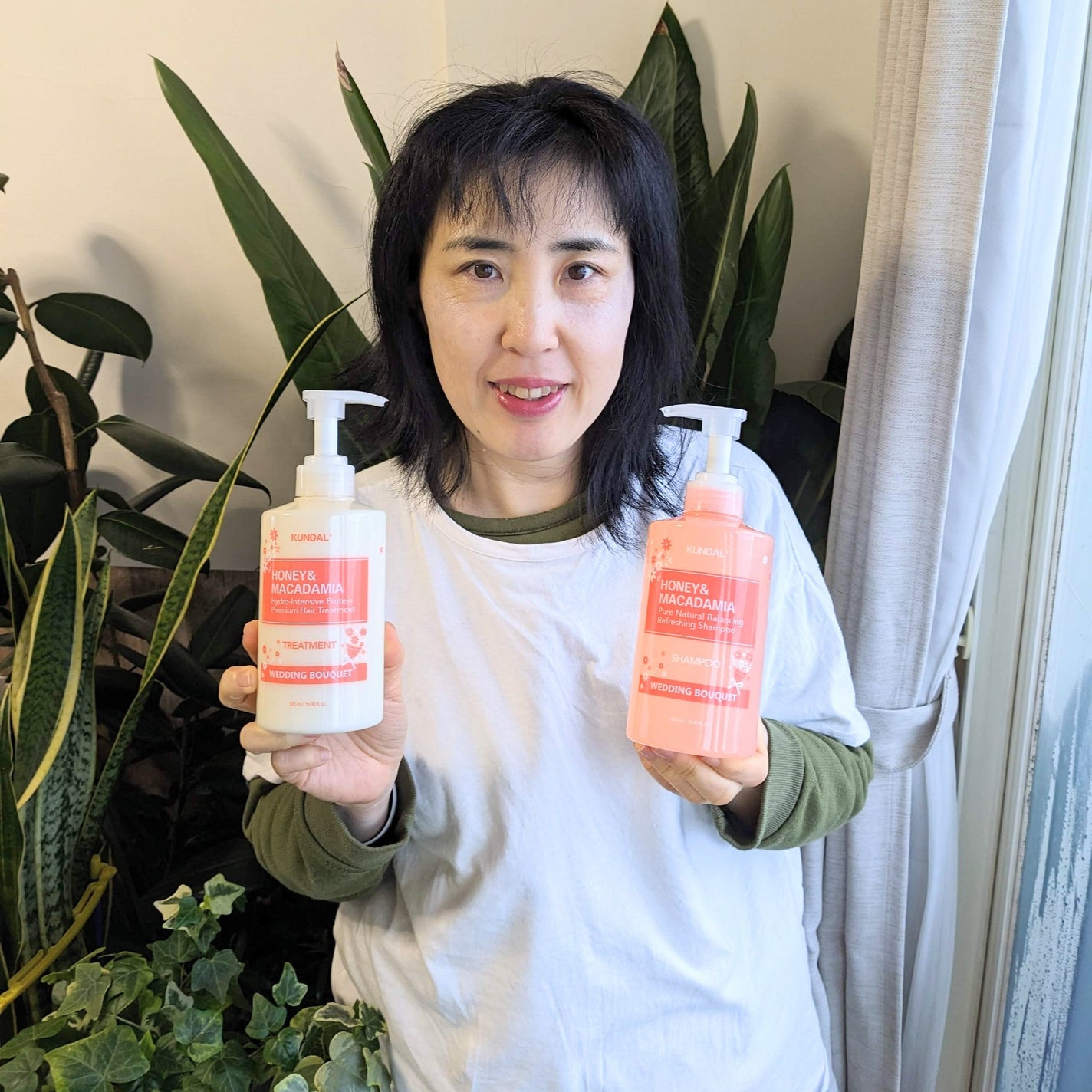 ハニー&マカデミア シャンプー&トリートメント『ウェディングブーケの香り』/KUNDAL/市販シャンプーを使ったクチコミ(1枚目)