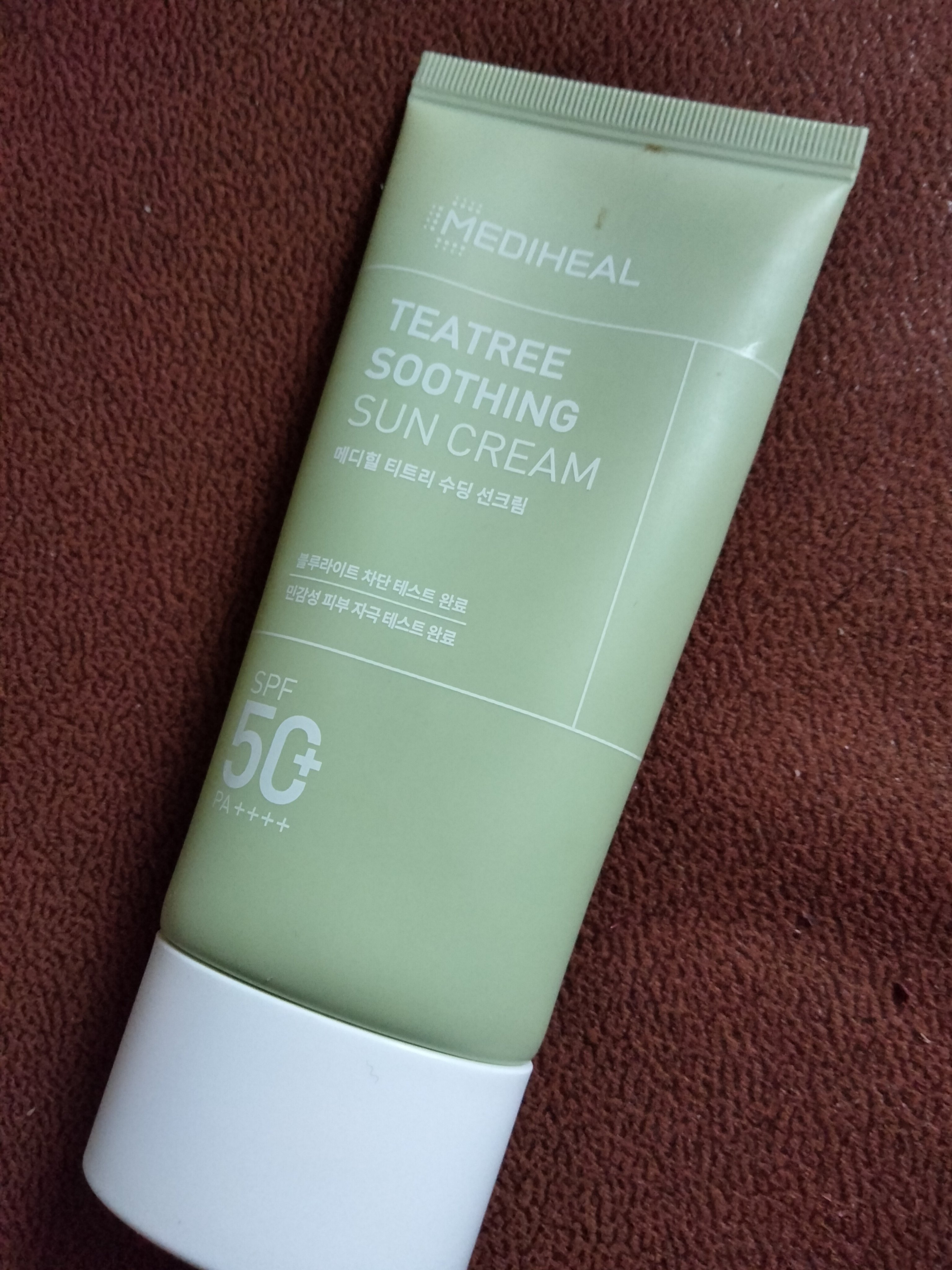 ティーツリー スージング サンクリーム/MEDIHEAL/日焼け止めクリームを使ったクチコミ（1枚目）