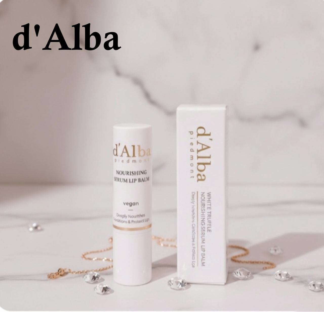 ホワイトトリュフナリシングセラムリップバーム/ダルバ/リップバームを使ったクチコミ（1枚目）