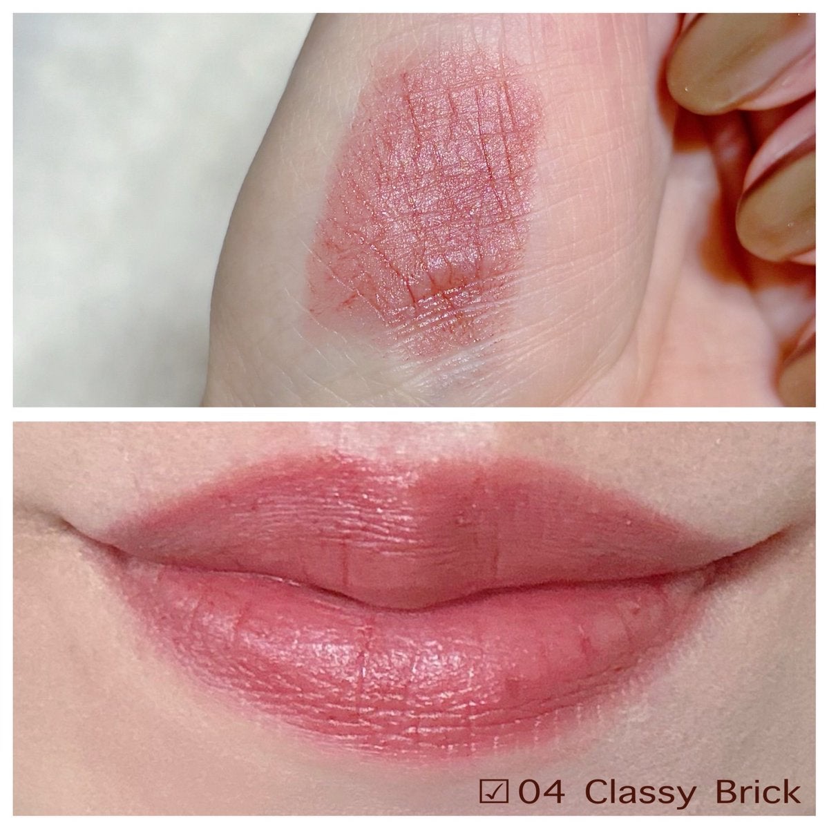 セルヴォーク ルージュ オー ミューテッドグロウ/Celvoke/口紅を使ったクチコミ（2枚目）