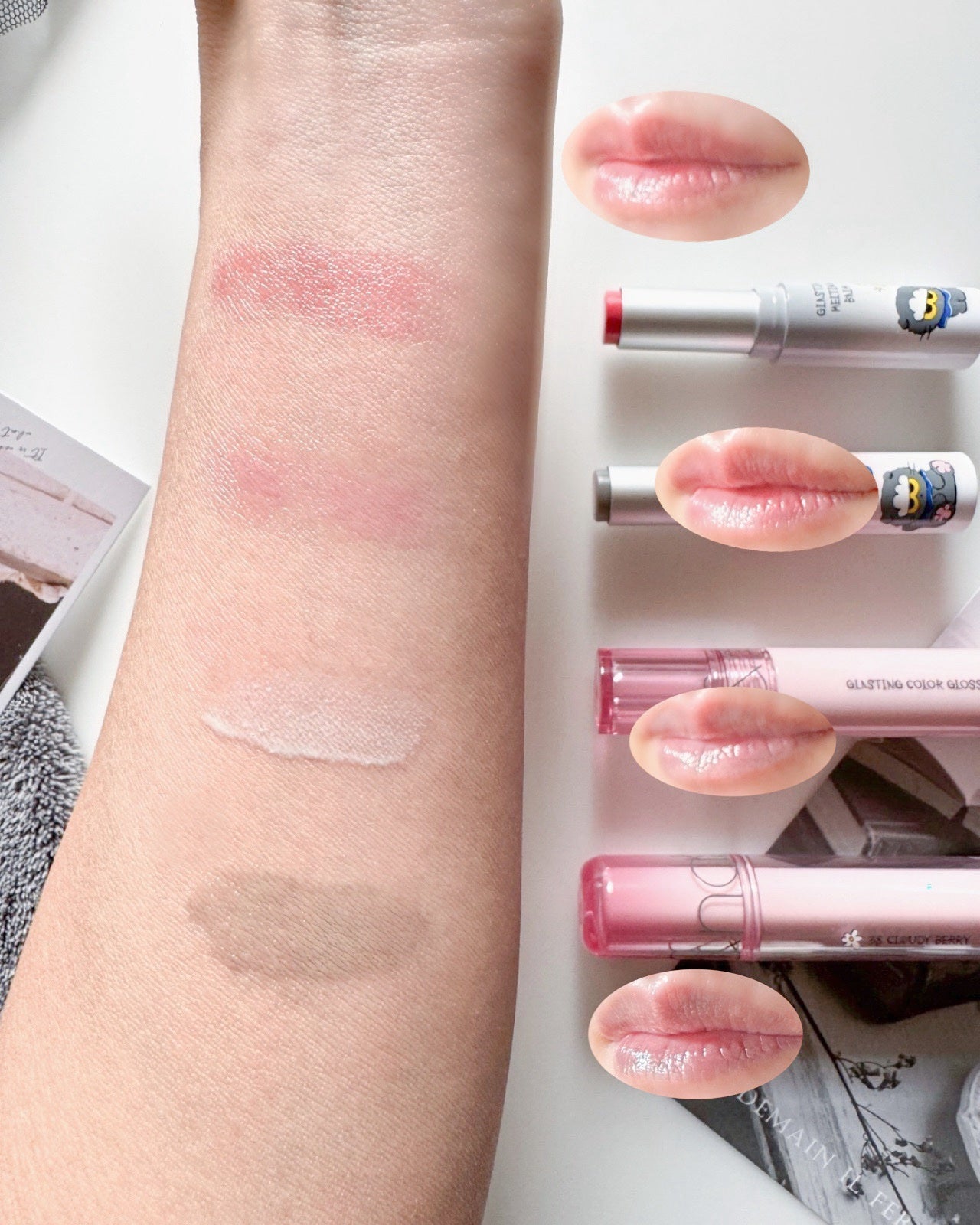 グラスティングメルティングバーム/rom&nd/リップバームを使ったクチコミ(4枚目)