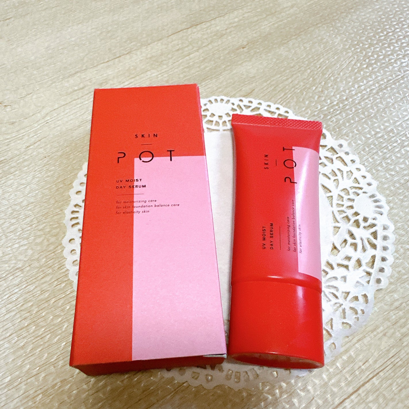 UVモイストデイセラム/SKIN POT/日焼け止めローションを使ったクチコミ(2枚目)