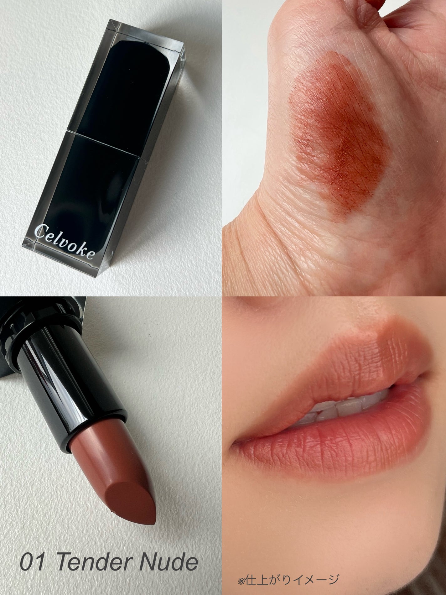 セルヴォーク ルージュ オー ミューテッドグロウ/Celvoke/口紅を使ったクチコミ(2枚目)