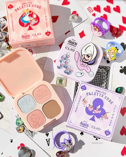 プロアイパレットキューブ 03 ALICE IN WONDERLAND/CLIO/アイシャドウパレットを使ったクチコミ(3枚目)