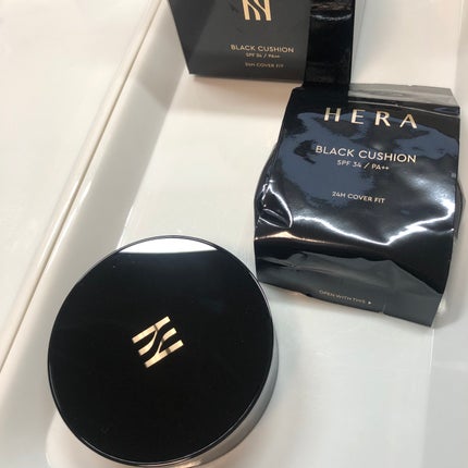 ブラック クッション ファンデーション/HERA/クッションファンデーションを使ったクチコミ(1枚目)
