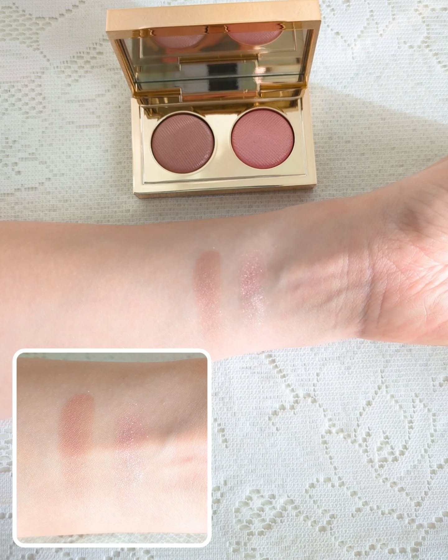 リュクス アイシャドウ デュオ/BOBBI BROWN/アイシャドウパレットを使ったクチコミ（3枚目）