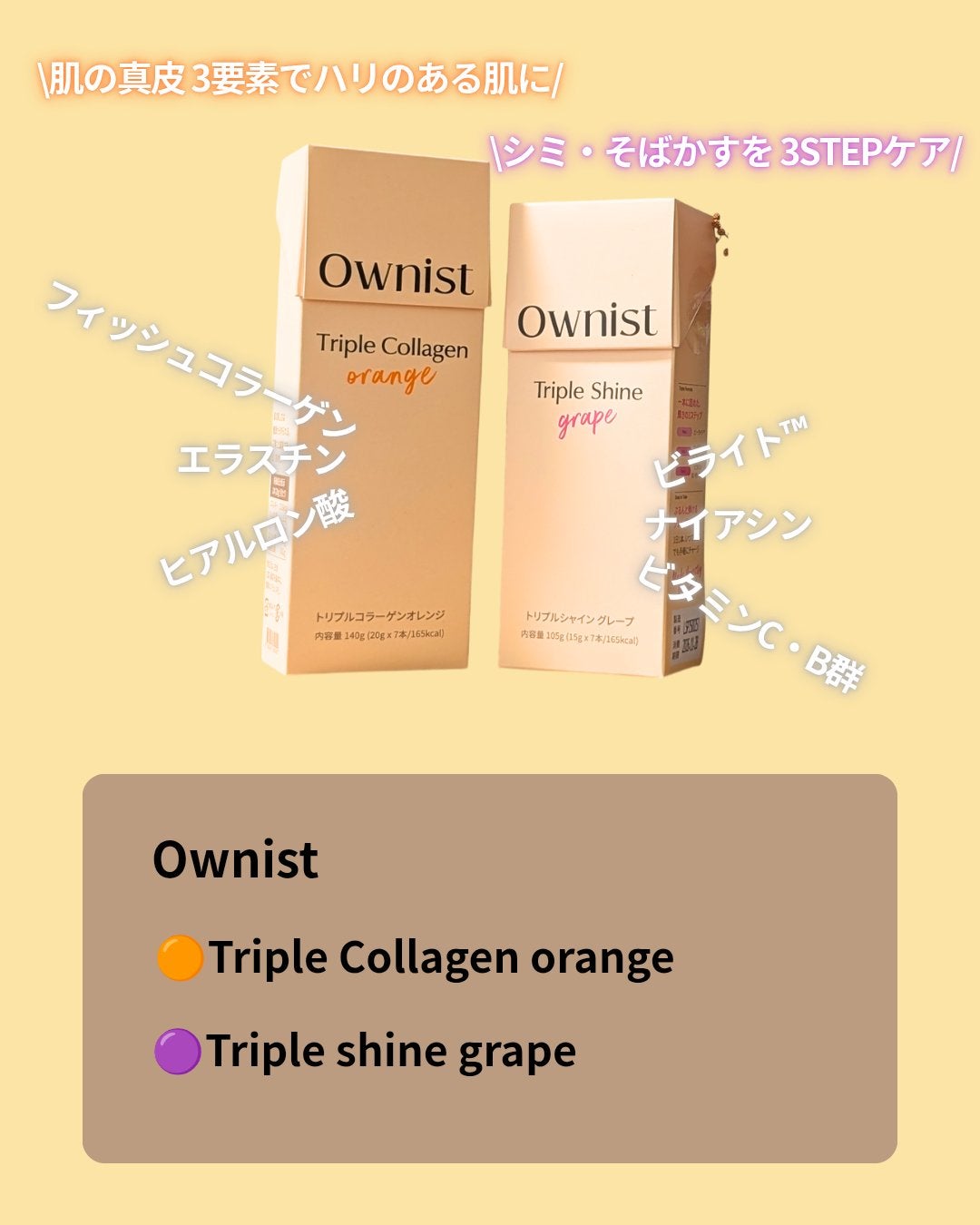 トリプルコラーゲン オレンジ/Ownist/美容サプリメントを使ったクチコミ(2枚目)