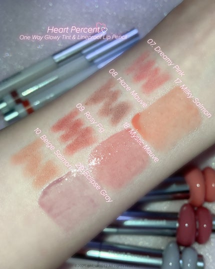 ドットオンムードワンウェイグロイティント/Heart Percent/リップティントを使ったクチコミ(9枚目)