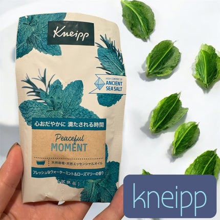クナイプ バスソルト ピースフルモーメント ウォーターミント&ローズマリーの香り/クナイプ/無機塩系入浴剤を使ったクチコミ(1枚目)