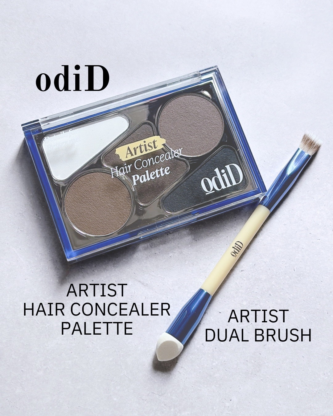  ヘアコンシーラーパレット&アーティスト デュアルブラシ/odiD/その他スタイリングを使ったクチコミ（1枚目）