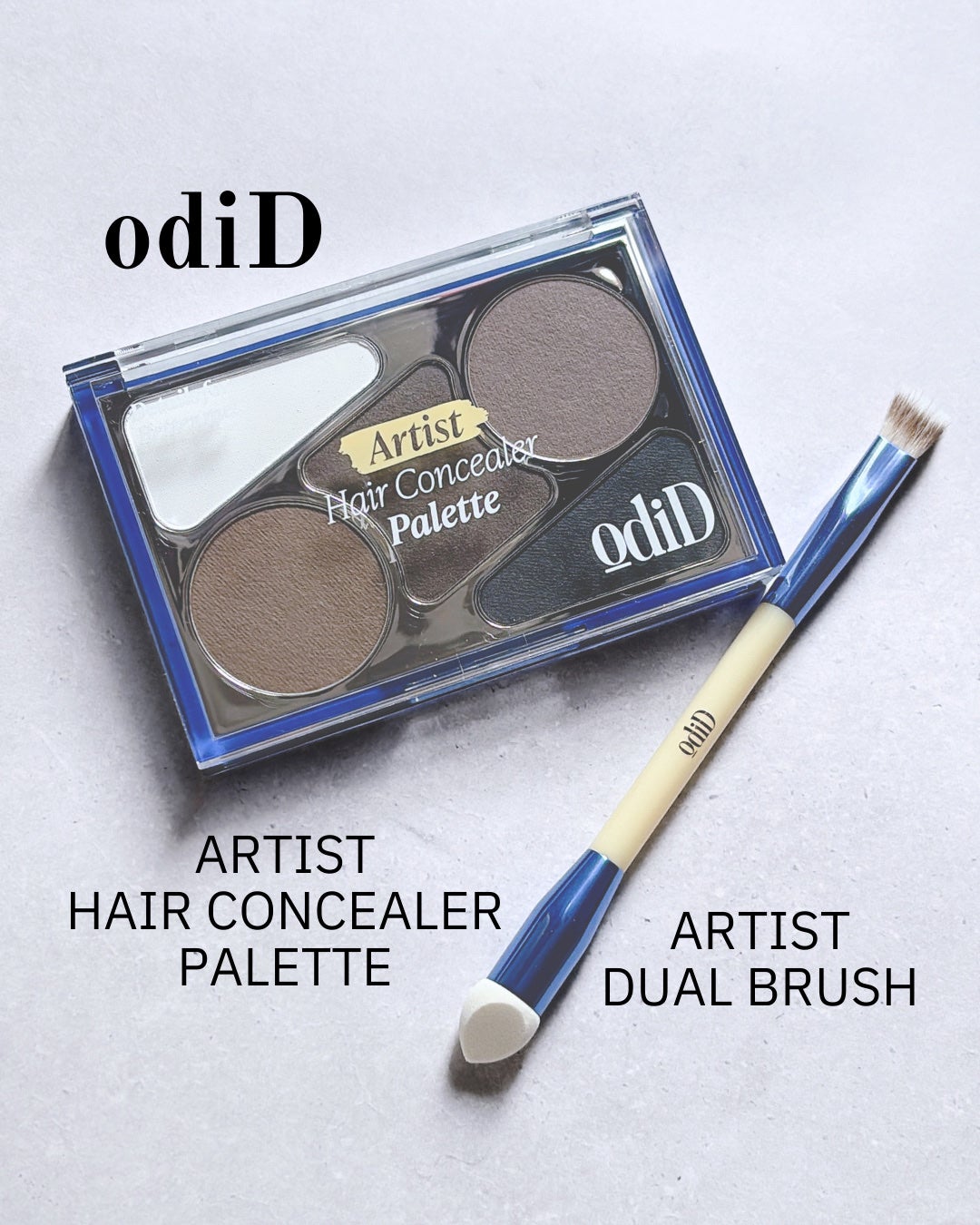 ヘアコンシーラーパレット&アーティスト デュアルブラシ/odiD/その他スタイリングを使ったクチコミ(1枚目)