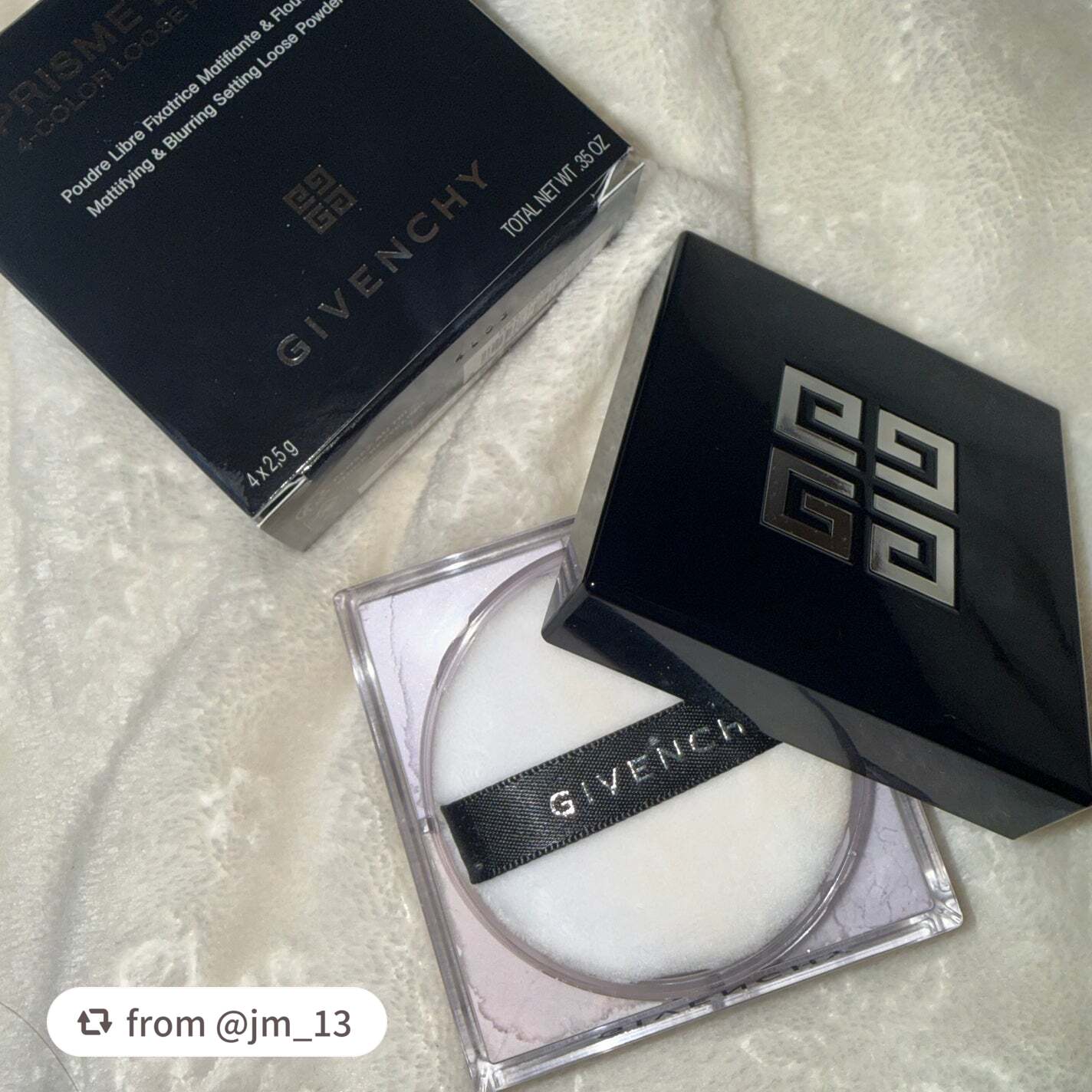 ＼一日中つけてお直しが必要なかった／

【jm_13さんから引用】

“
#LIPSプレゼント 

まさかの！！！

#GIVENCHY 
#プリズムリーブル 



ずっと気になってて使ってみたかった
パウダー

いただいたのはNo.00