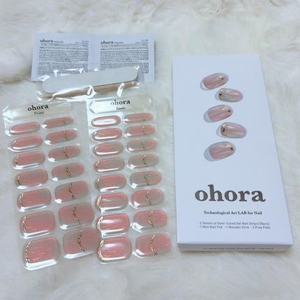 セミキュアジェルネイル(ハンド)/ohora/ネイルシールを使ったクチコミ(2枚目)