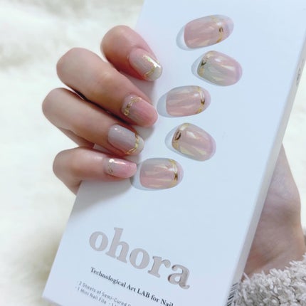 セミキュアジェルネイル(ハンド)/ohora/ネイルシールを使ったクチコミ(3枚目)