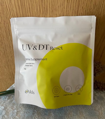 UV &DTリセットホワイトサプリメント 36g
1.2g×30粒
強い日差しダメージに、食べやすいチュアブルタイプ!
1日1粒を目安に噛むか舐めます。
3種類のビタミンやSOD セラミド ペプチドを配