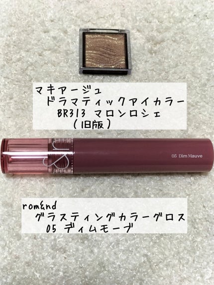 ドラマティックアイカラー (パウダー)/(クリーム) BR313 マロンロシェ (パール)/マキアージュ/アイシャドウパレットの画像