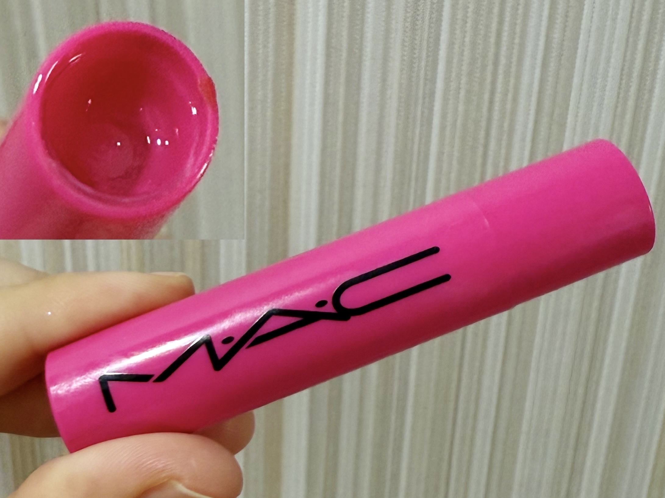 スクワート プランピング グロス スティック/M・A・C/リップバームを使ったクチコミ（2枚目）