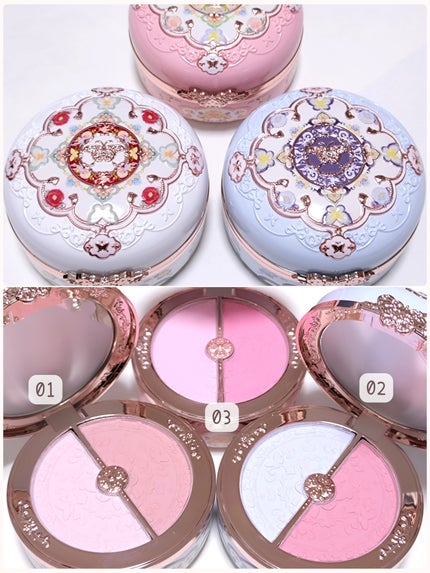 胡蝶雲肩ブラッシュデュオ<チークカラー> /FlowerKnows/パウダーチークを使ったクチコミ(2枚目)