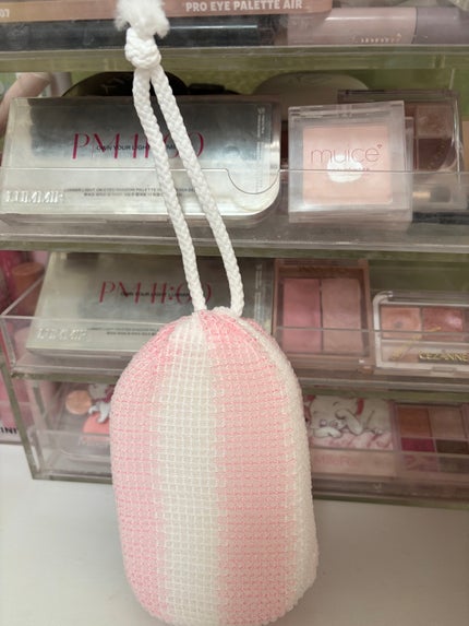 優しく洗える泡立ちボディスポンジ/DAISO/ボディ石鹸を使ったクチコミ(3枚目)