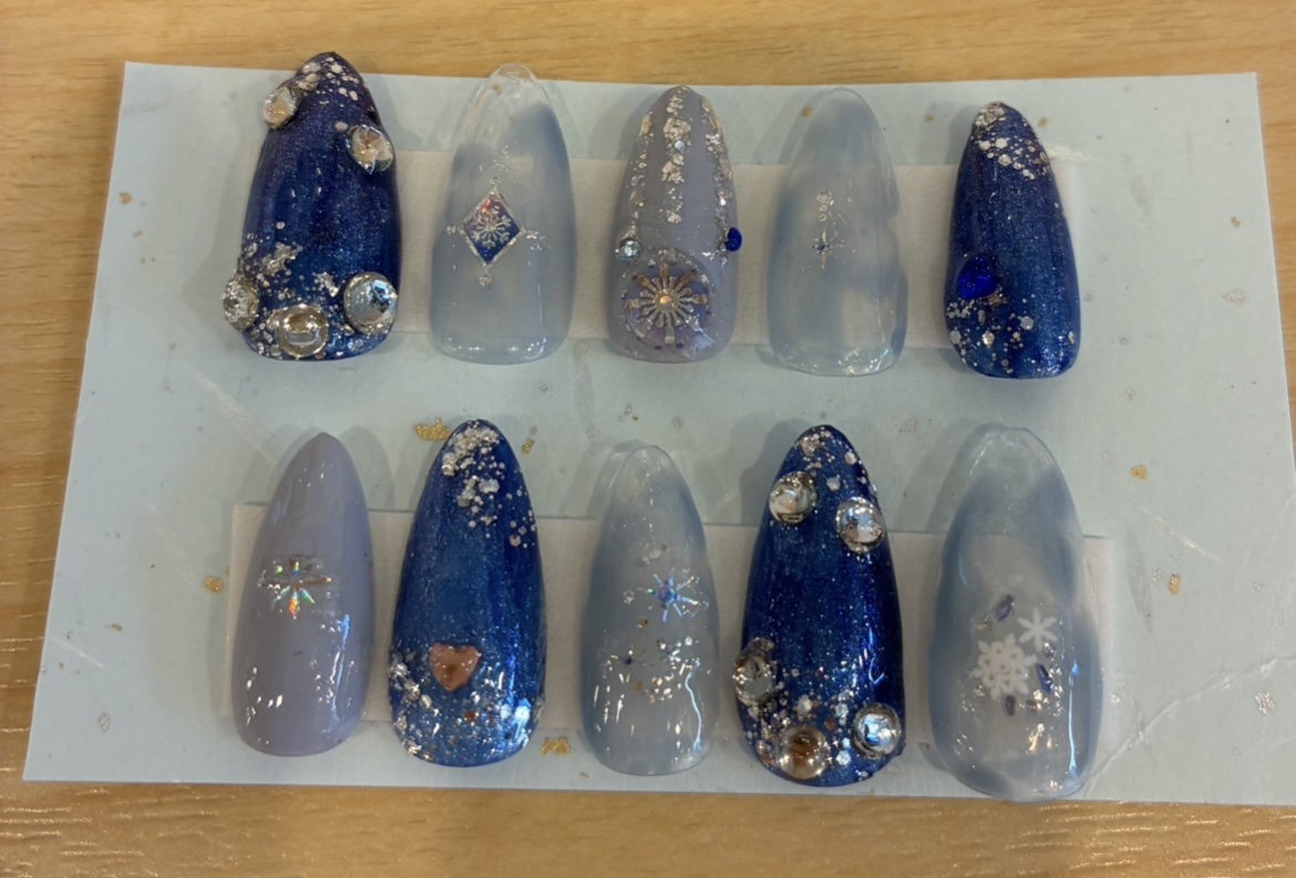 アイシングジェルネイル/セリア/ジェルネイルを使ったクチコミ（1枚目）