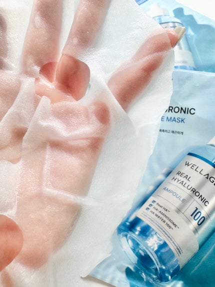 ウェラージュ リアルヒアルロニックブルーアンプルマスク/Wellage/シートマスク・パックを使ったクチコミ(2枚目)